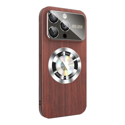 Luxe iPhone Magsafe Wood Grain Case Light
